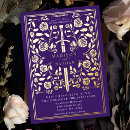 Buscar purple wedding invitaciones Elegante