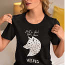Buscar lobos salvajes camisetas Para ella