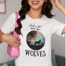 Buscar lobos salvajes camisetas Para ella