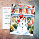 Buscar suburbano tarjetas e invitaciones Snowman