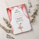 Buscar bailarina rosada invitaciones Ballet