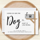 Buscar sello del perro invitaciones Nos hemos mudado