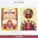 Buscar día del pavo invitaciones Para niños