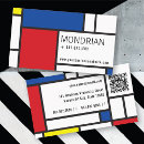 Buscar mondrian tarjetas de visita Simple