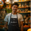 Buscar blanco y negro delantales General y unisex