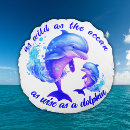 Buscar delfín azul cojines Bajo el mar
