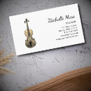 Buscar instrumentos tarjetas de visita Violín