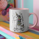 Buscar unicornio divertido tazas Para ella