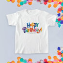 Buscar el cumpleaños de los infantil camisetas Arco iris