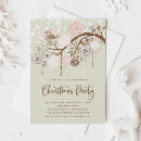 Buscar flores y pájaros invitaciones Rosa