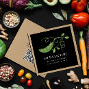 Buscar guisantes tarjetas de visita Vegano