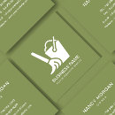 Buscar limpieza verde tarjetas de visita Logotipo