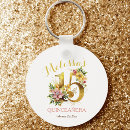 Buscar 15 cumpleaños llaveros Quinceañera