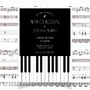 Buscar piano blanco y negro invitaciones Música