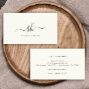 Buscar marfil tarjetas de visita Elegante