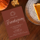 Buscar friendsgiving invitaciones Calabaza