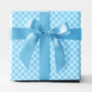 Buscar tablero ajedrez de papel de regalo Azul