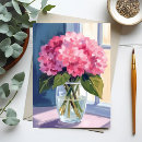 Buscar hortensias postales Acuarela