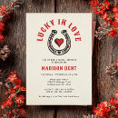 Buscar horseshoe invitaciones Afortunado por amor
