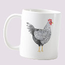 Buscar gallina del gallo tazas Divertido