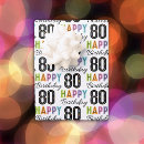 Buscar 80 o cumpleaños papel de regalo Para todos