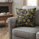 Buscar navy floral cojines Botánico