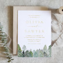 Buscar invierno boda invitaciones Bosque
