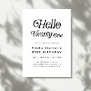 Buscar veinte invitaciones Veintiuno