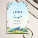 Buscar pavo real azul invitaciones Para ellos