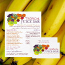 Buscar frutas verduras tarjetas de visita Jugo