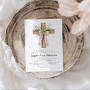 Buscar rústico invitaciones para bautizos Cristalización