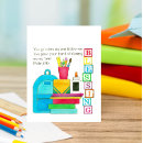 Buscar año escolar tarjetas Tarjeta para maestro