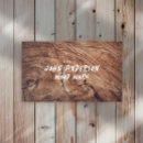 Buscar tallado madera de tarjetas de visita De carpintero profesional