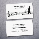 Buscar clarinete tarjetas de visita Clarinetista