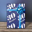 Buscar cumpleaños 30 papel de regalo Para él