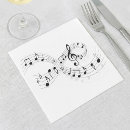 Buscar notas musicales servilletas Música