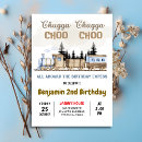 Buscar vintage train invitaciones Choo choo