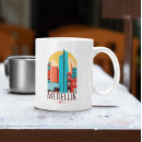 Buscar turista tazas Paisaje urbano