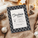 Buscar minimalista invitaciones de navidad Negro y blanco
