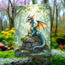 Buscar dragón azul tarjetas Chico