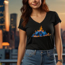 Buscar llamas del fuego camisetas Para ella