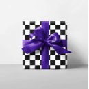 Buscar cuadrados blancos y negros papel de regalo A cuadros