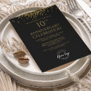 Buscar aniversario de 10 años invitaciones Invitados