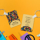 Buscar creativo rectangulares llaveros Colorido