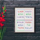 Buscar reglas de baño posters Para todos