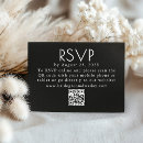Buscar negro boda tarjetas rsvp Contemporáneo