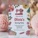 Buscar máquina de coser invitaciones Fiesta de costura