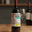 Buscar graciosas etiquetas Vino