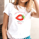 Buscar fresa roja camisetas Acuarela