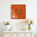 Buscar naranja quemado relojes de pared Para ellos
